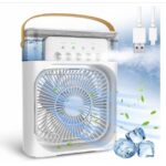 Portable Mini Cooler Rechargeable Air Conditioner Water Cooler Small AC for Office, Home Cooling, Summer Fan Evaporative Brush